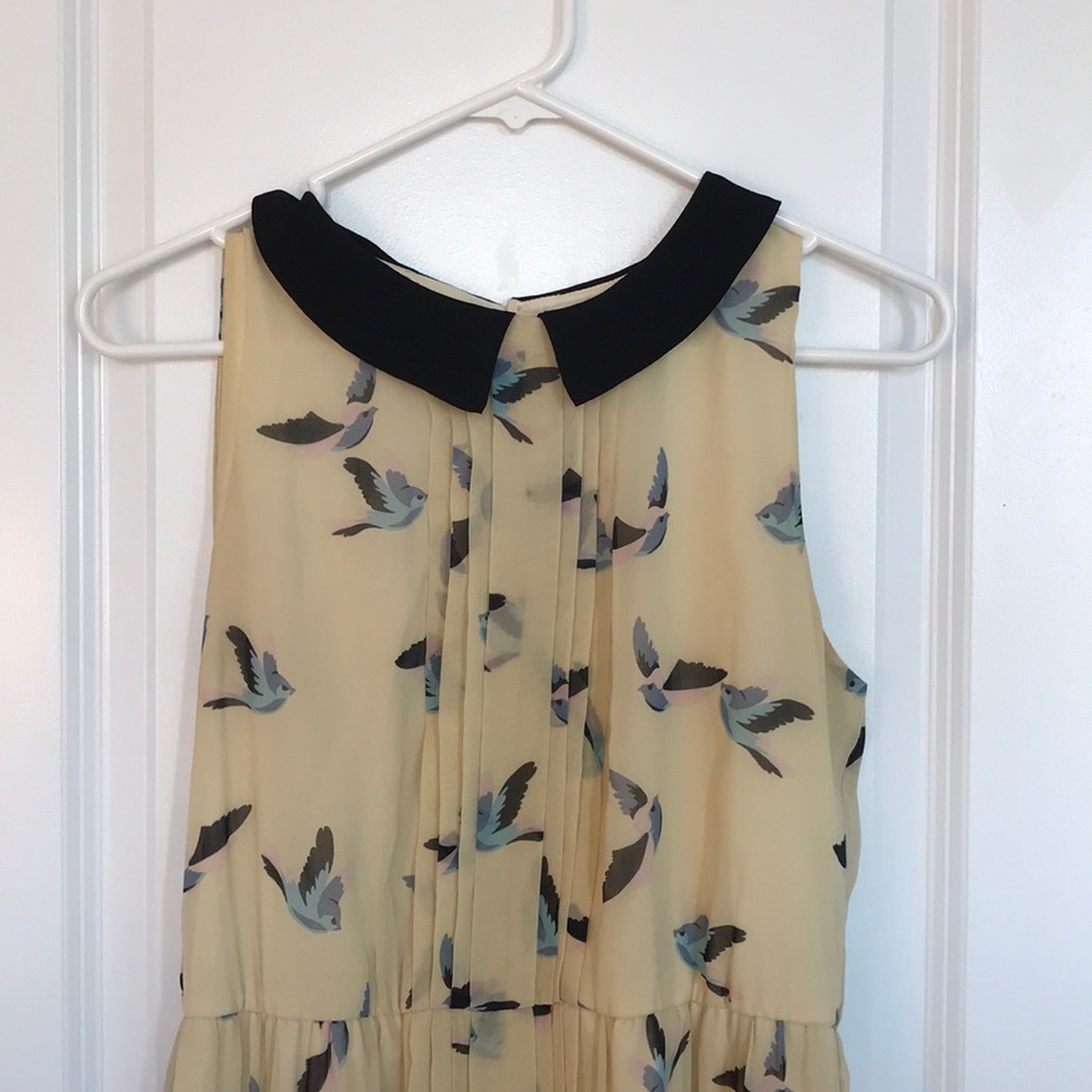 Blue bird cute as a button dress